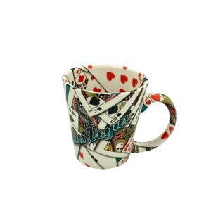 Las Vegas Coffee Cup Playing Card Print All Over Mug